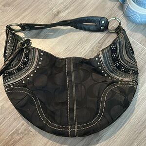 Vintage COACH STUDDED BAG
